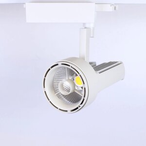 Светодиодный светильник трековый JH-GDD 2L PX67 (50W, 220V, white body, 30deg, day white) DELCI