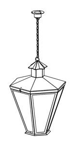Подвесной фонарь Burren (Пушкинский) 640-01/b-50