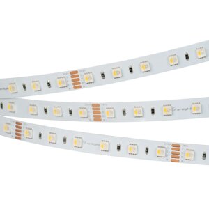 Светодиодная лента RT 2-5000 24V RGBW-One Day 2x (5060, 300 LED, LUX) (Arlight, 19.2 Вт/м, IP20) 019151