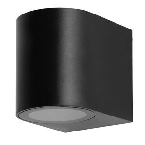 Светильник садово-парковый, серии «Бостон», (ДБУ) FERON DH014-P GU10, 220-240V, IP54, цвет черный, на стену , 92*68*80мм