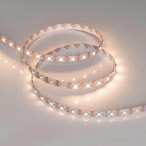 Светодиодная лента SPI-B60-10mm 12V Warm3000-PX1-RAM (9.3 W/m, IP20, 5060, 5m) (Arlight, бегущий огонь)