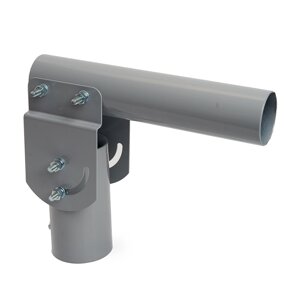 Кронштейн для уличного светильника с переменным углом 230*100*205мм, d48mm, серый, ДС-06-48