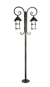 Наземный фонарь-столб с 2 лампами Валери, 150-62/bg-01