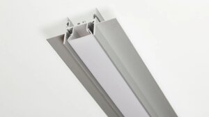 Алюминиевый профиль для натяжных потолков 508 (2500х72х35мм с рассеивателем) DELCI