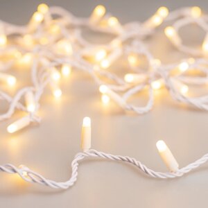 Светодиодная гирлянда ARD-STRING-CLASSIC-10000-WHITE-100LED-MILK-PULSE Warm (230V, 7W) (Ardecoled, IP65)