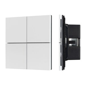 INTELLIGENT ARLIGHT Кнопочная панель KNX-304-23-IN White (BUS, Frameless) (IARL, IP20 Металл, 2 года) в Москве от компании ФЕРОСВЕТ