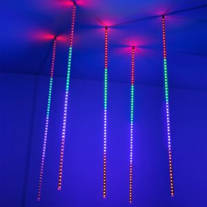 Светодиодная гирлянда ARD-ICEFALL-CLASSIC-D12-1000-5PCS-CLEAR-120LED-LIVE RGB (230V, 11W) (Ardecoled, IP65)