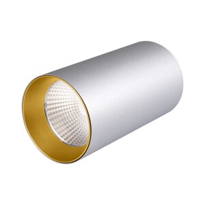 Светильник накладной SP-POLO-R85-1-15W Warm White 40deg (Silver, Gold Ring) (Arlight, Металл) в Москве от компании ФЕРОСВЕТ