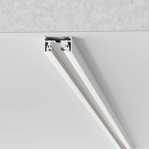 Basic System шинопровод 1м в комплекте ввод питания и заглушка белый 85079/00
