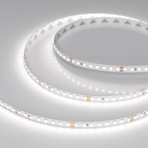 Светодиодная лента RT-A128-8mm 24V White6000 (9.6 W/m, IP20, 2835, 5m) (Arlight, высок. эфф. 150 лм/Вт)