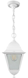 Светильник садово-парковый Классика НСУ 04-60-001 60W E27 230V IP44, цвет белый 4-х гранник, на цепочке, 146*146*670мм
