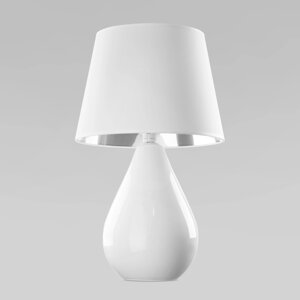Настольная лампа с абажуром 5453 Lacrima White