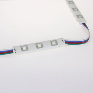 Светодиодный модуль линейный 5050-3 MOD45 (0,72W, 12V, RGB) DELCI в Москве от компании ФЕРОСВЕТ