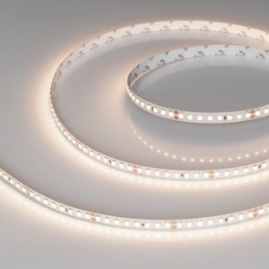 Светодиодная лента RT-A160-8mm 24V Warm3500 (12 W/m, IP20, 2835, 5m) (Arlight, высок. эфф. 150 лм/Вт)