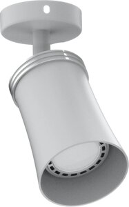 Светильник накладной под лампу, поворотный ML221, GU10 50W, 230V, IP20, цвет белый, корпус алюминий, 66*66*172