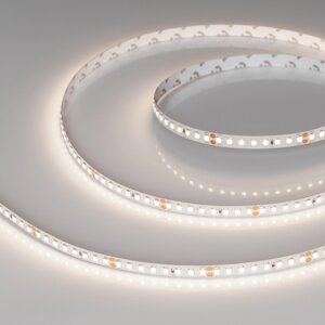 Светодиодная лента RT-A160-8mm 24V Day4000 (12 W/m, IP20, 2835, 5m) (Arlight, высок. эфф. 150 лм/Вт)