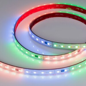Светодиодная лента герметичная SPI-P-BA120-14mm 24V RGBW-White-PX6-BPT (16 W/m, IP66, 5060/2835, 5m) (Arlight,