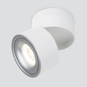 Накладной светодиодный светильник DLR031 15W 4200K 3100 белый матовый/серебро в Москве от компании ФЕРОСВЕТ