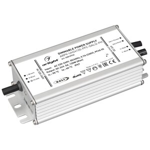 Блок питания ARPV-UH24120-PFC-DALI2-PH (24V, 5.0A, 120W) (Arlight, IP67 Металл, 7 лет) в Москве от компании ФЕРОСВЕТ  ( FEROSVET)