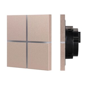 INTELLIGENT ARLIGHT Сенсорная панель KNX-304-13-IN Champagne (BUS, Frameless) (IARL, IP20 Металл, 2 года) в Москве от компании ФЕРОСВЕТ  ( FEROSVET)