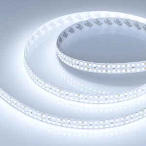 Светодиодная лента RT-A320-15mm 24V White6000 (24 W/m, IP20, 2835, 5m) (Arlight, высок. эфф. 150 лм/Вт)