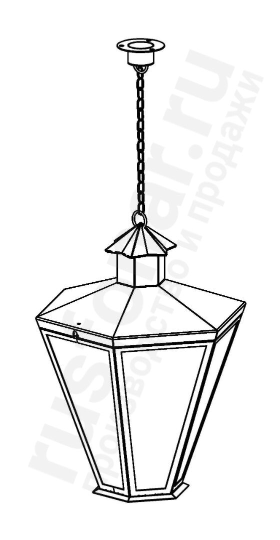 Подвесной фонарь Burren (Пушкинский) 640-01/b-50 от компании ФЕРОСВЕТ - фото 1