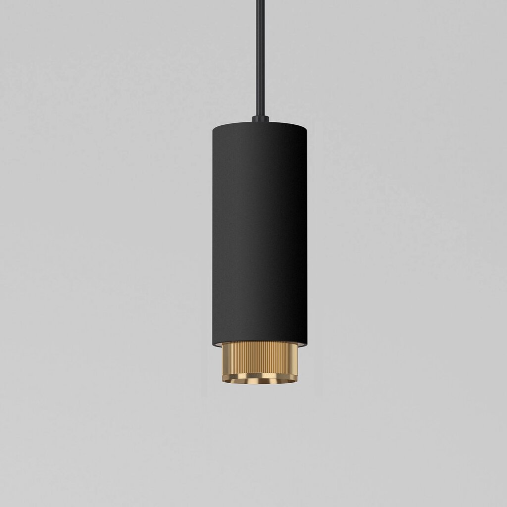 Подвесной светильник Nubis GU10 чёрный/золото 50122/1 от компании ФЕРОСВЕТ - фото 1