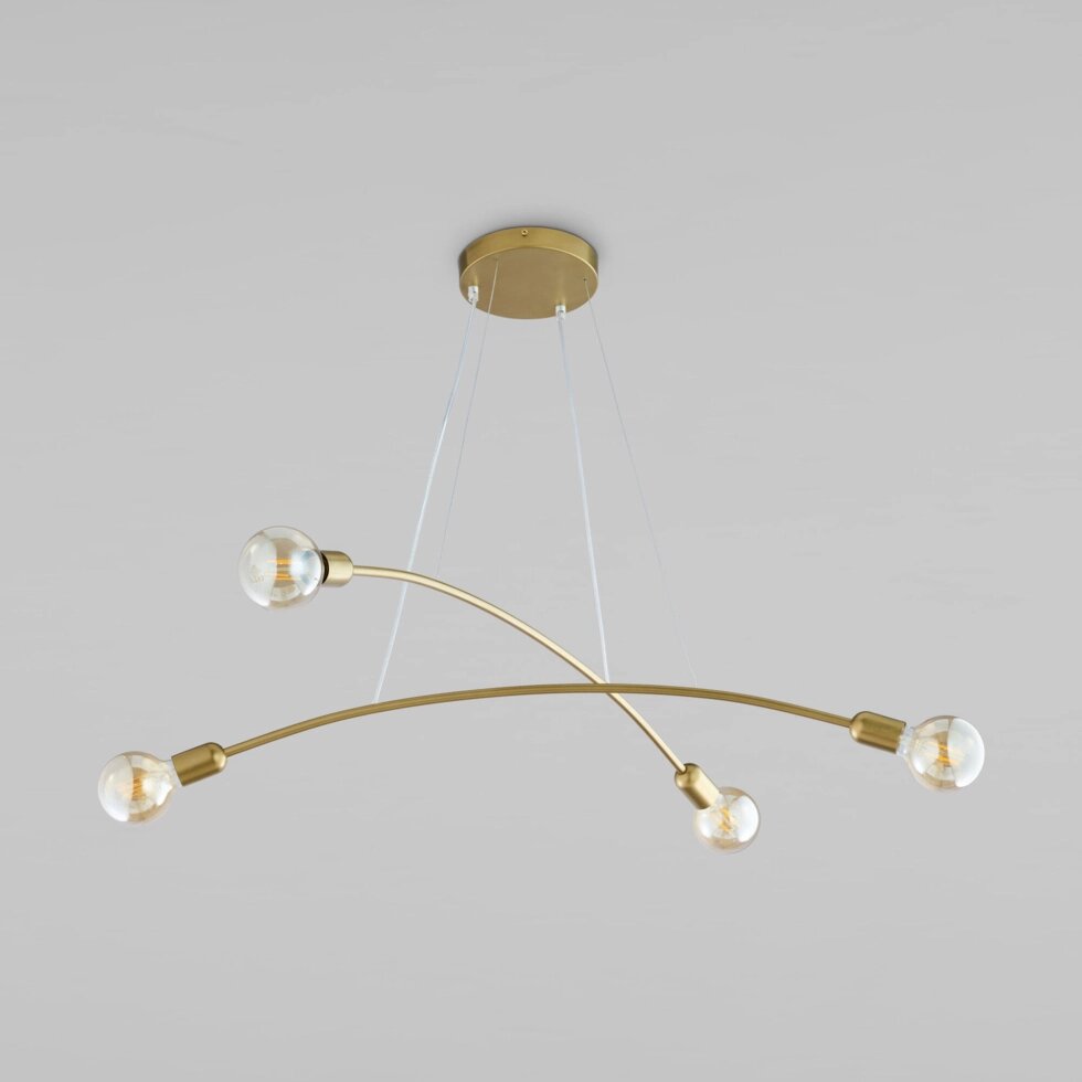 Подвесной светильник в стиле лофт 2727 Helix Gold от компании ФЕРОСВЕТ - фото 1