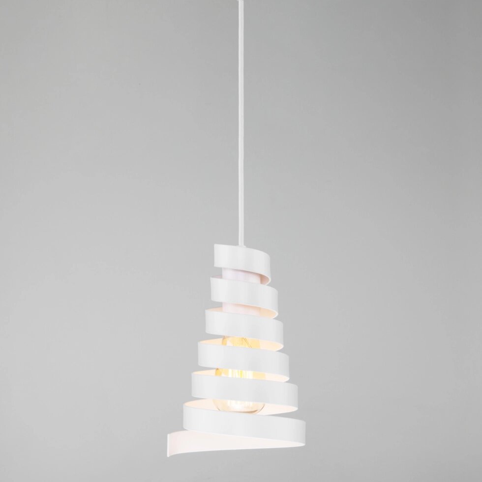 Подвесной светильник в стиле лофт 50058/1 белый от компании ФЕРОСВЕТ - фото 1