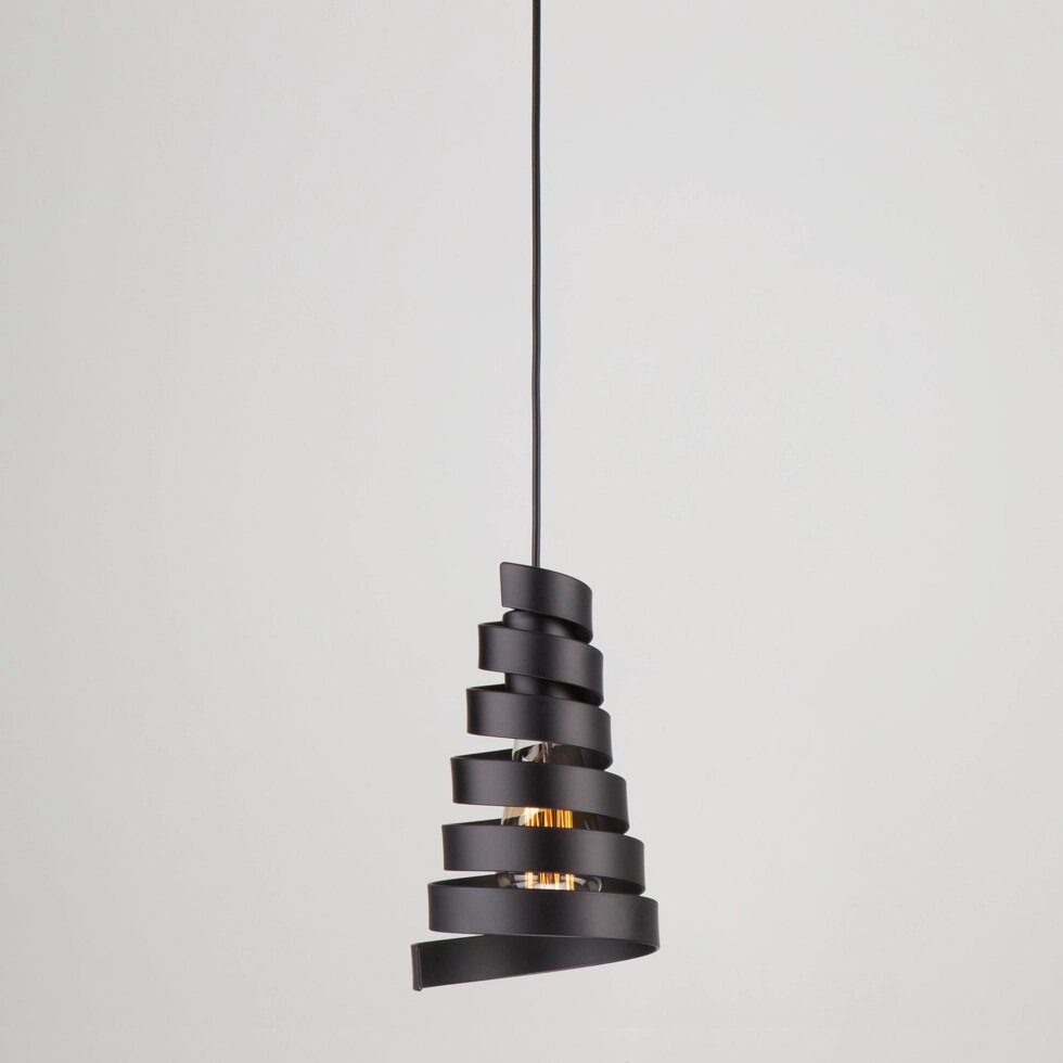Подвесной светильник в стиле лофт 50058/1 черный от компании ФЕРОСВЕТ - фото 1