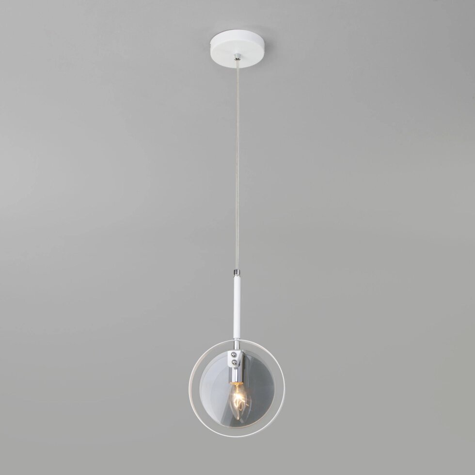 Подвесной светильник в стиле лофт 50121/1 белый от компании ФЕРОСВЕТ - фото 1