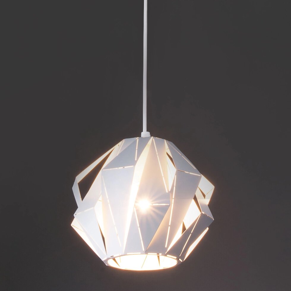 Подвесной светильник в стиле лофт 50137/1 белый от компании ФЕРОСВЕТ - фото 1