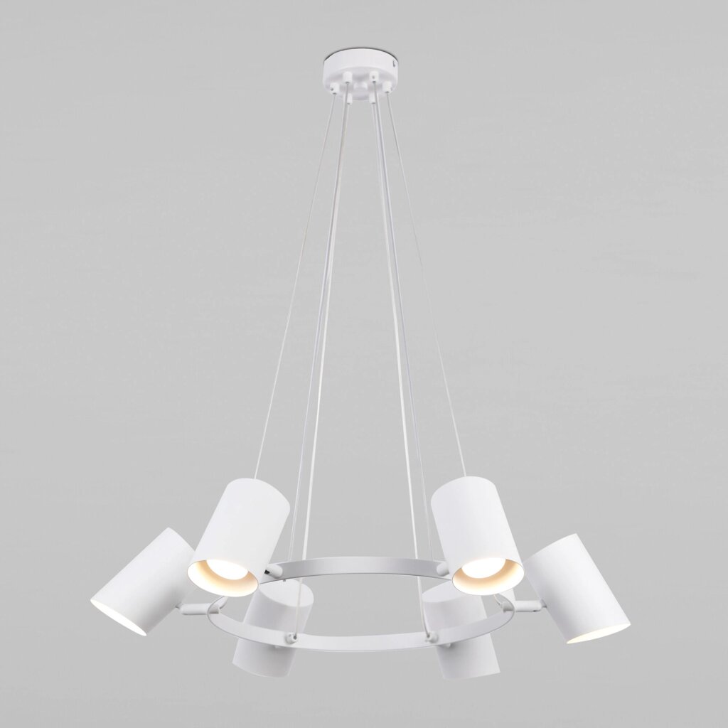 Подвесной светильник в стиле лофт 70147/6 белый от компании ФЕРОСВЕТ - фото 1