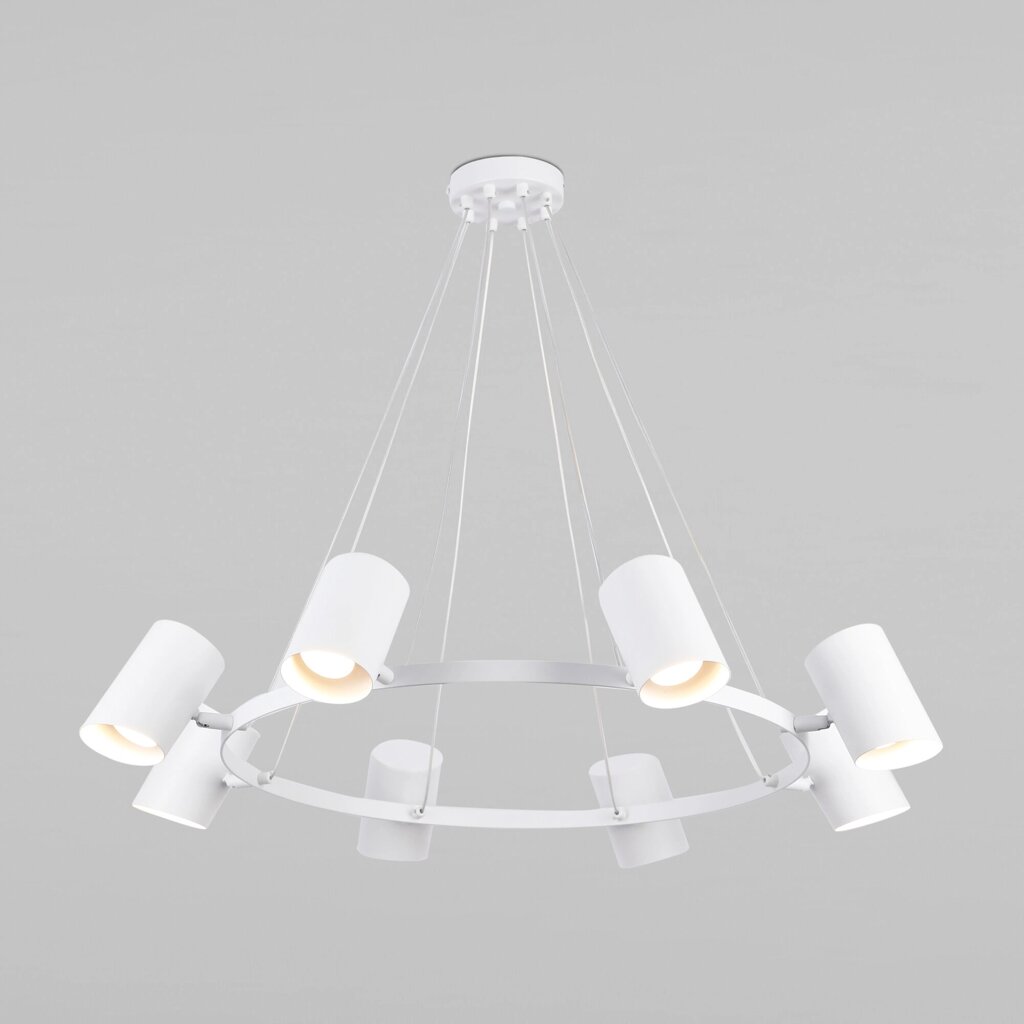 Подвесной светильник в стиле лофт 70147/8 белый от компании ФЕРОСВЕТ - фото 1