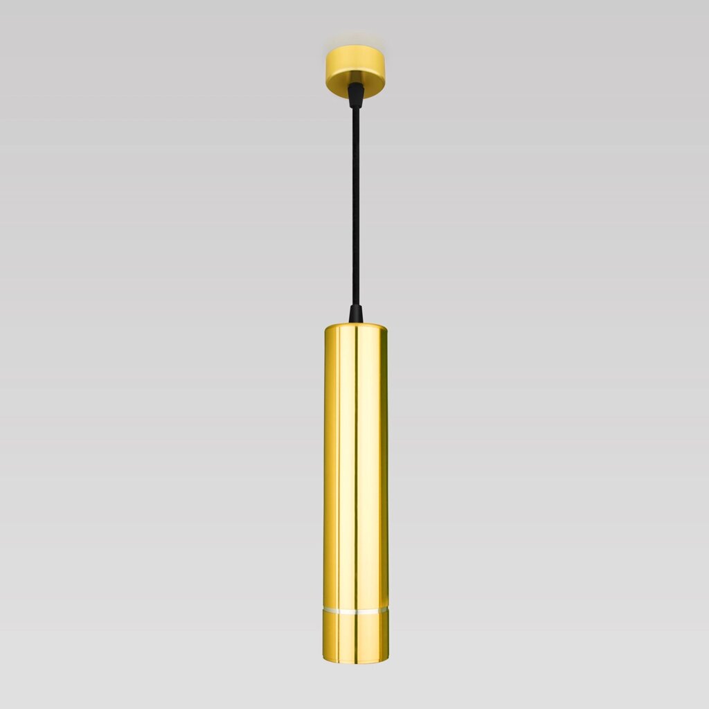 Подвесной светильник в стиле лофт DLN107 GU10 золото от компании ФЕРОСВЕТ - фото 1