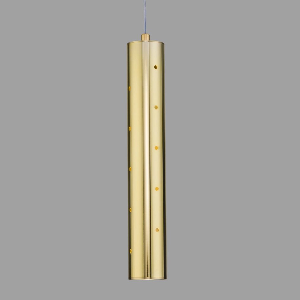 Подвесной светодиодный светильник 50214/1 LED золото от компании ФЕРОСВЕТ - фото 1