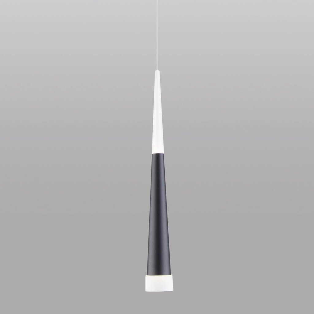 Подвесной светодиодный светильник черный матовый DLR038 7+1W 4200K черный матовый от компании ФЕРОСВЕТ - фото 1