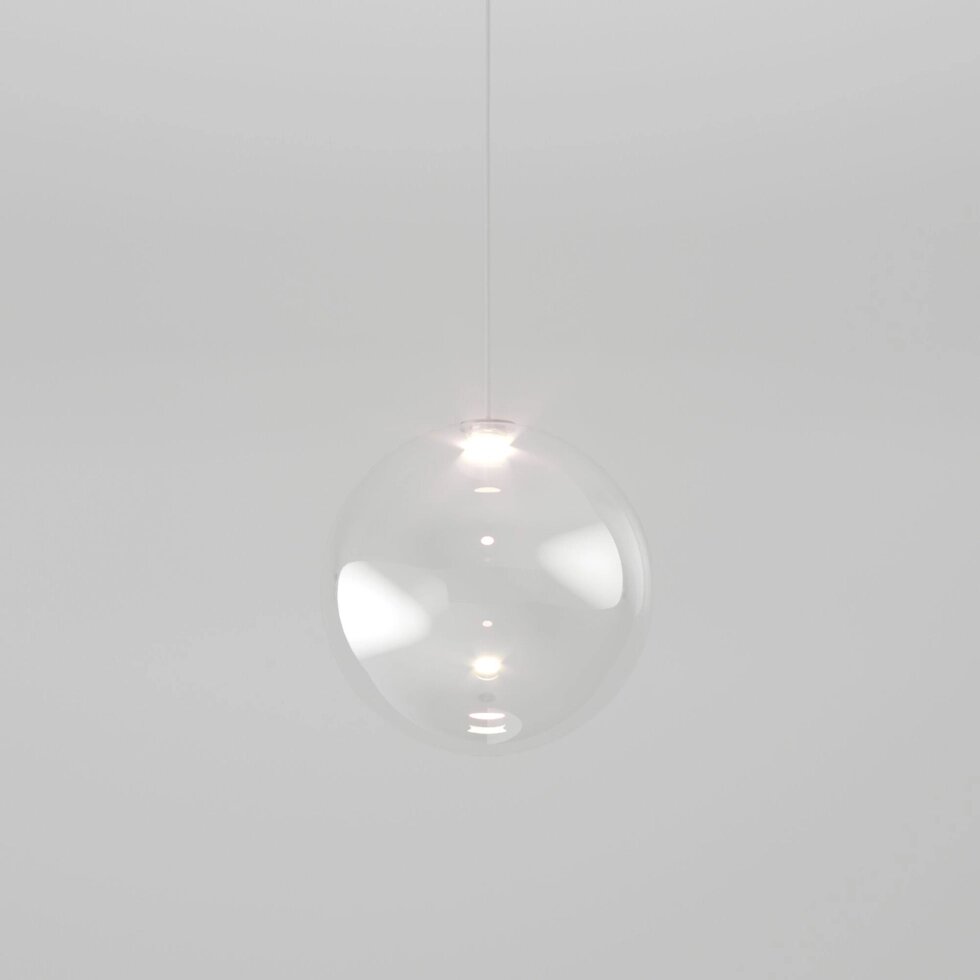 Подвесной светодиодный светильник со стеклянным плафоном 50231/1 LED прозрачный от компании ФЕРОСВЕТ - фото 1
