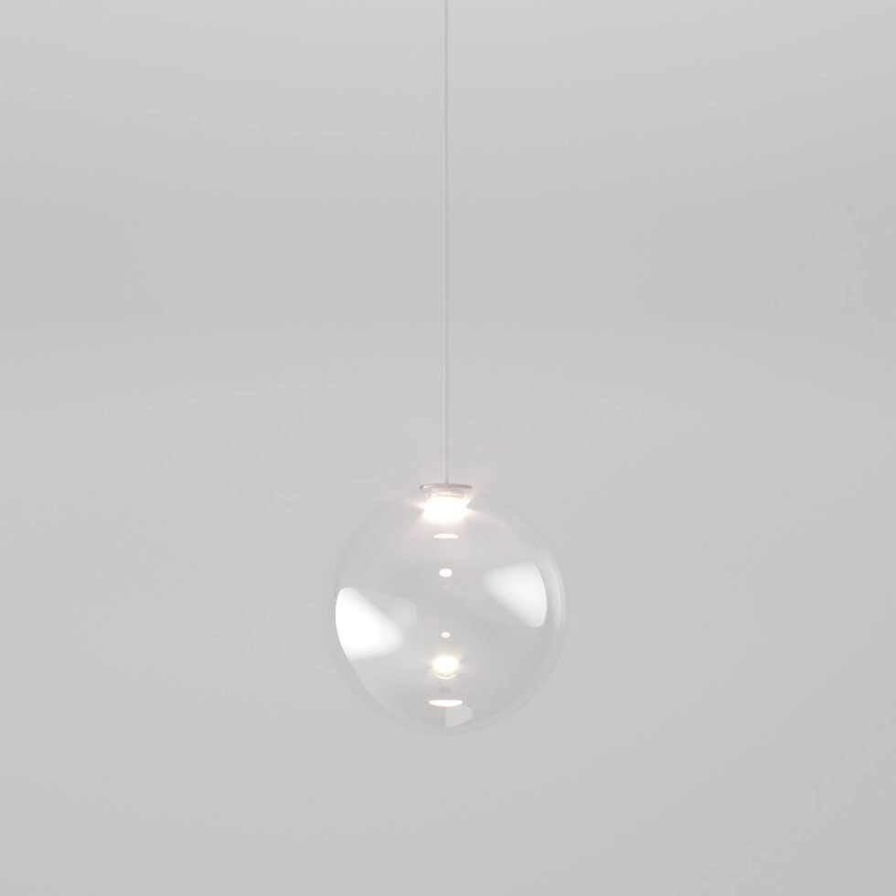 Подвесной светодиодный светильник со стеклянным плафоном 50232/1 LED прозрачный от компании ФЕРОСВЕТ - фото 1