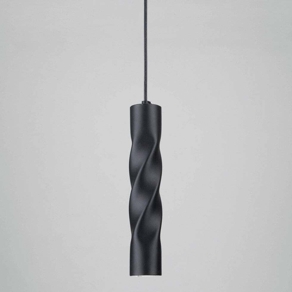 Подвесной светодиодный светильник в стиле лофт 50136/1 LED черный от компании ФЕРОСВЕТ - фото 1