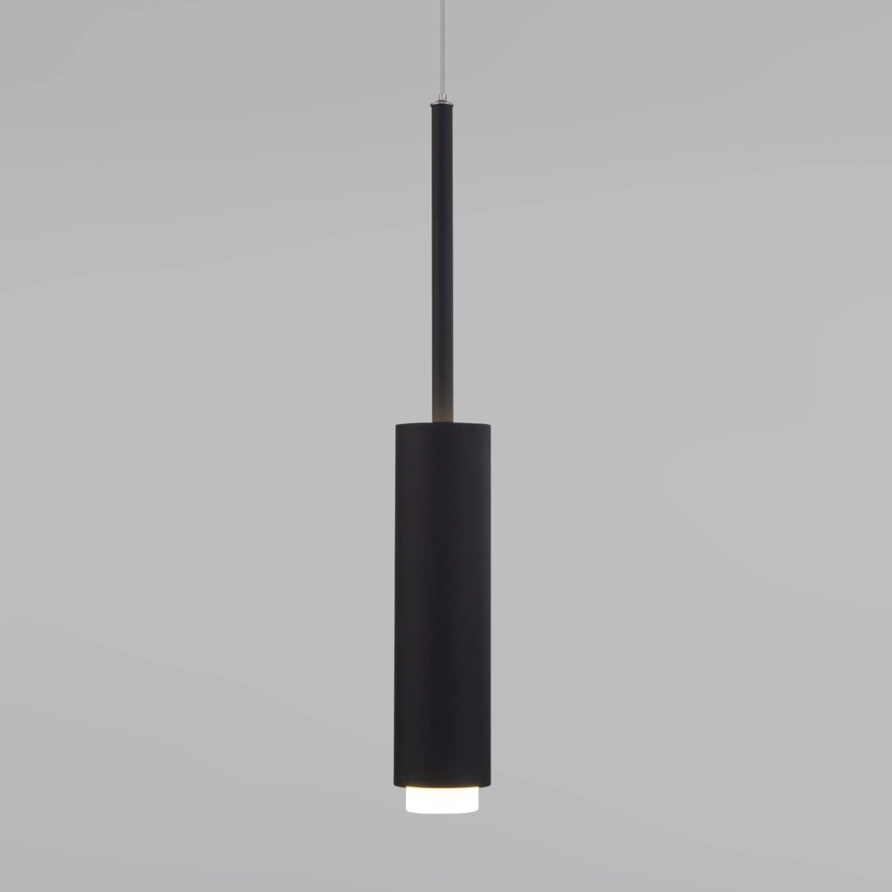 Подвесной светодиодный светильник в стиле лофт 50203/1 LED черный от компании ФЕРОСВЕТ - фото 1