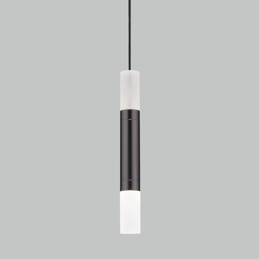 Подвесной светодиодный светильник в стиле лофт 50210/1 LED черный жемчуг от компании ФЕРОСВЕТ - фото 1