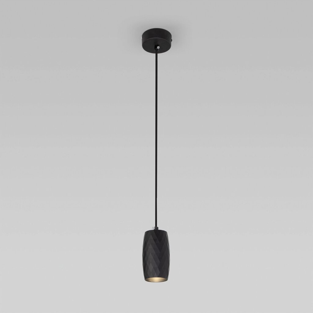 Подвесной светодиодный светильник в стиле лофт 50246/1 LED/ черный от компании ФЕРОСВЕТ - фото 1
