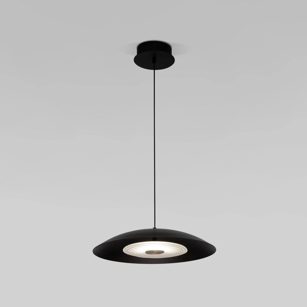 Подвесной светодиодный светильник в стиле лофт 90328/1 черный от компании ФЕРОСВЕТ - фото 1