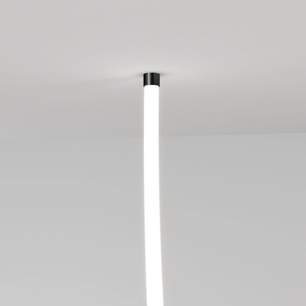 Подвесные крепления для круглого гибкого неона Full light FL 2820 черный от компании ФЕРОСВЕТ - фото 1