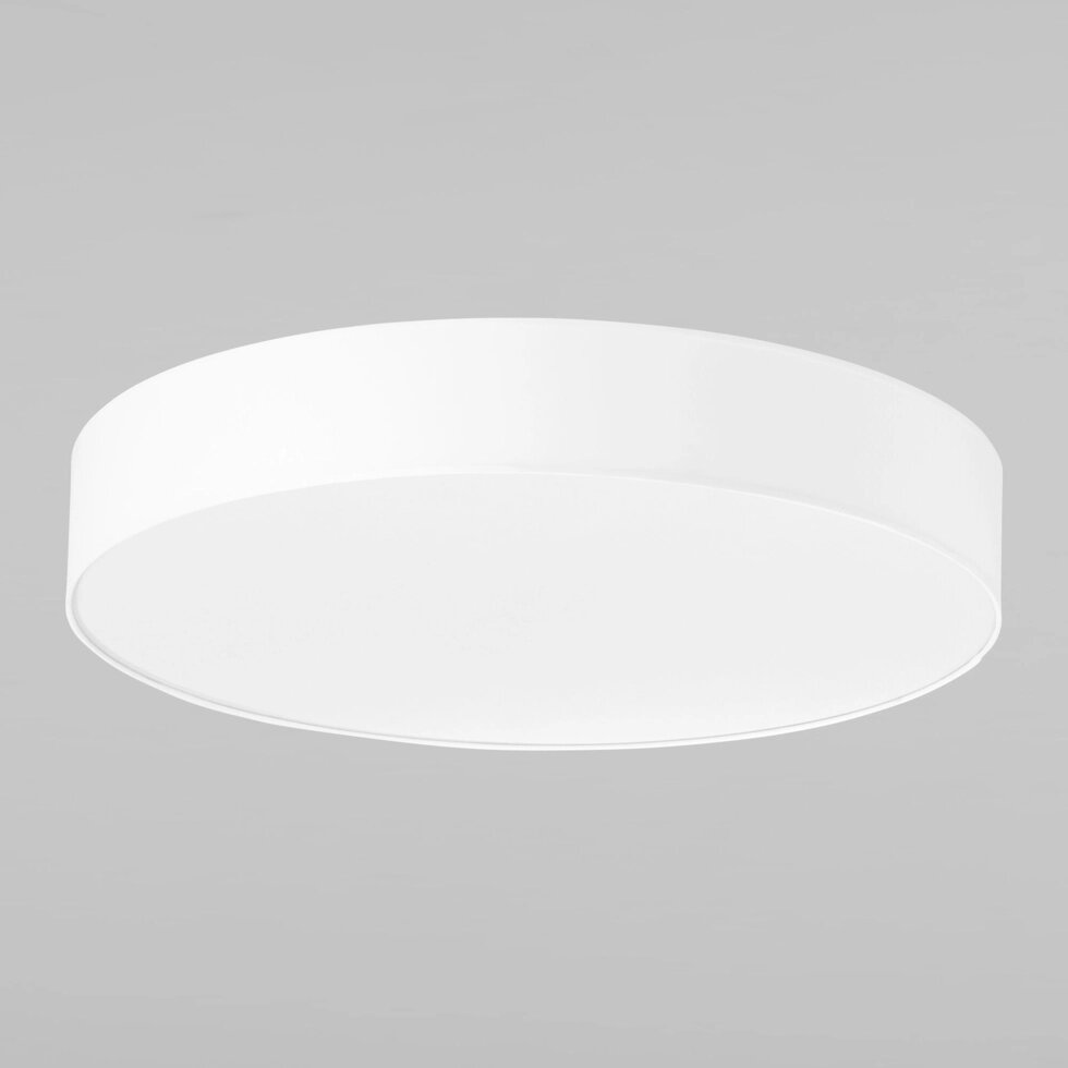 Потолочный светильник с тканевым абажуром 2443 Rondo White от компании ФЕРОСВЕТ - фото 1