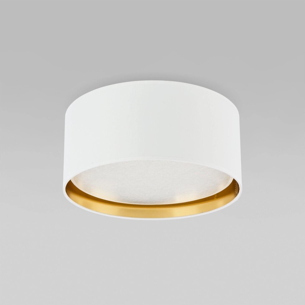 Потолочный светильник с тканевым абажуром 3379 Bilbao White Gold от компании ФЕРОСВЕТ - фото 1