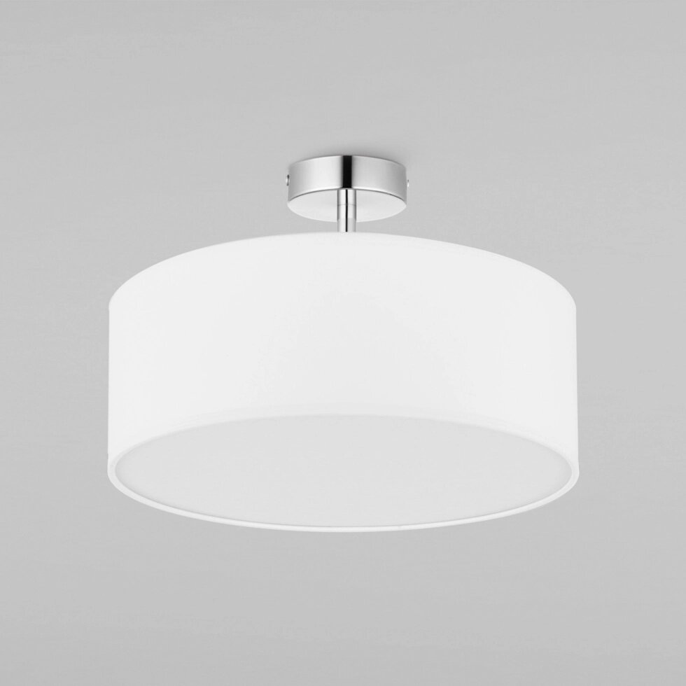 Потолочный светильник с тканевым абажуром 4243 Rondo White от компании ФЕРОСВЕТ - фото 1