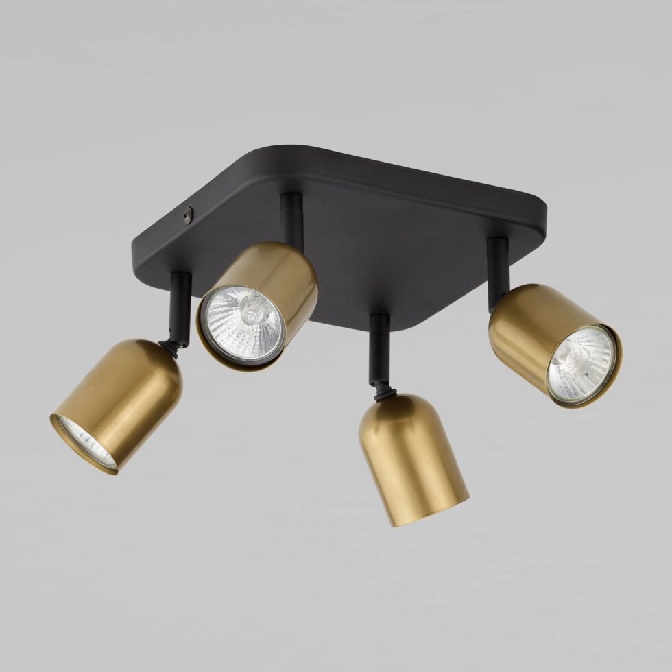 Потолочный светильник в стиле лофт 3307 Top Black Gold от компании ФЕРОСВЕТ  ( FEROSVET) - фото 1