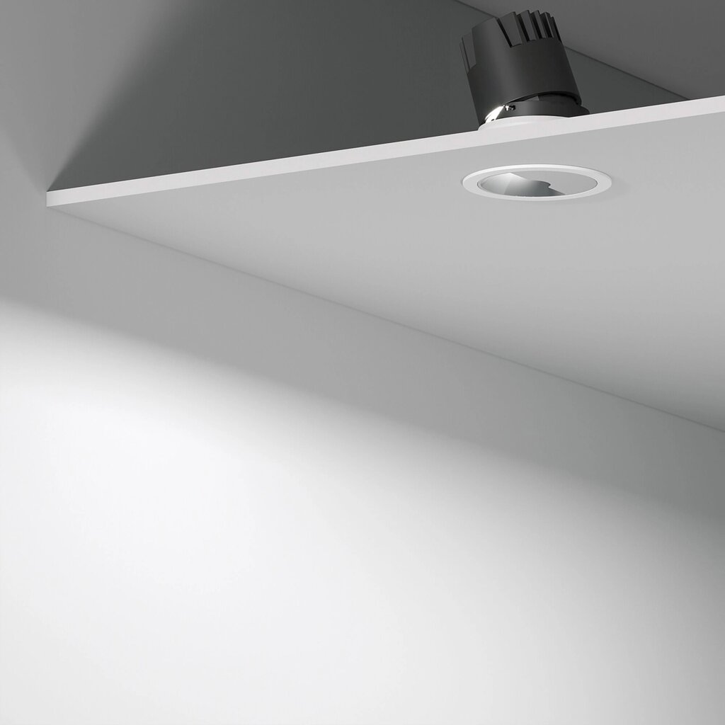 Потолочный светодиодный светильник Inline 10W 4000K белый/хром 25090/LED от компании ФЕРОСВЕТ - фото 1